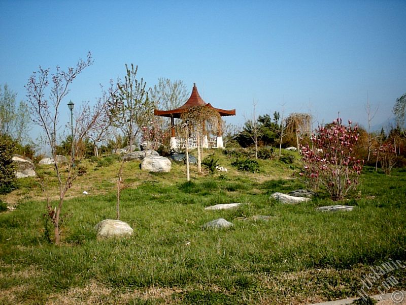 View of Botanical Park in Bursa city of Turkey.
