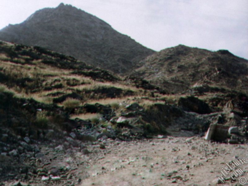 The Mount Savr in Mecca city of Saudi Arabia.
